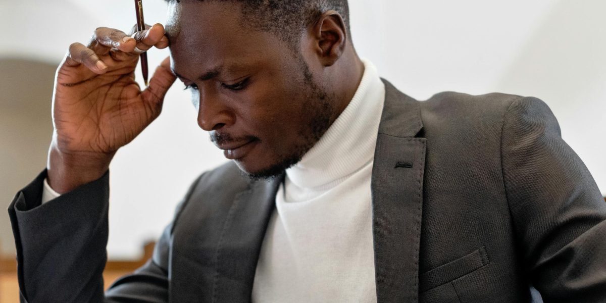 A legal professional thoughtfully considering the evolving landscape of the legal industry and new technologies.