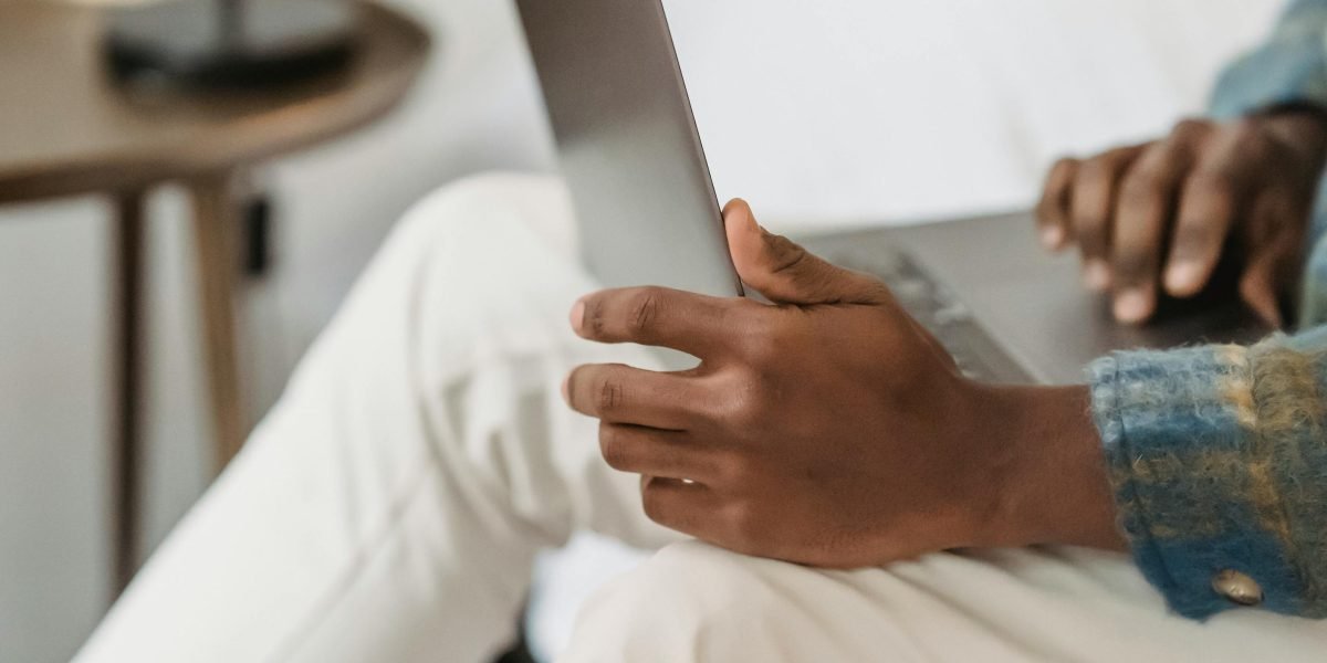 A person reviews search results on a tablet, finding reassurance in verified information before proceeding with legal matters.