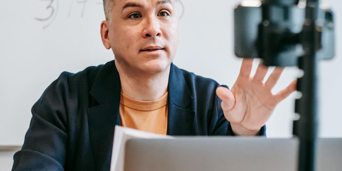 A legal professional confidently engaging with new technology, adapting to the evolving demands of the digital age.