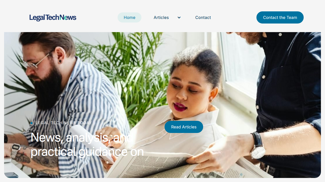 Legal Tech News Today offers articles and updates on the latest trends and tools in legal technology.