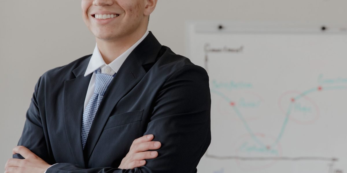 A person feeling confident and assured after successfully verifying important information.