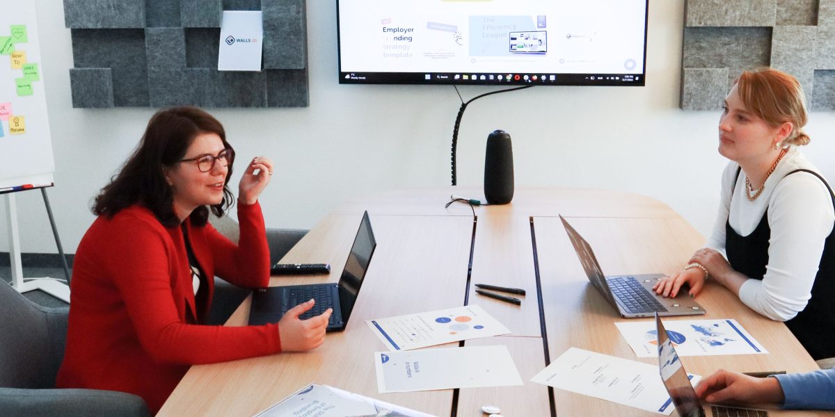 Professionals collaborate to evaluate potential software solutions for their firm's needs and long-term fit.