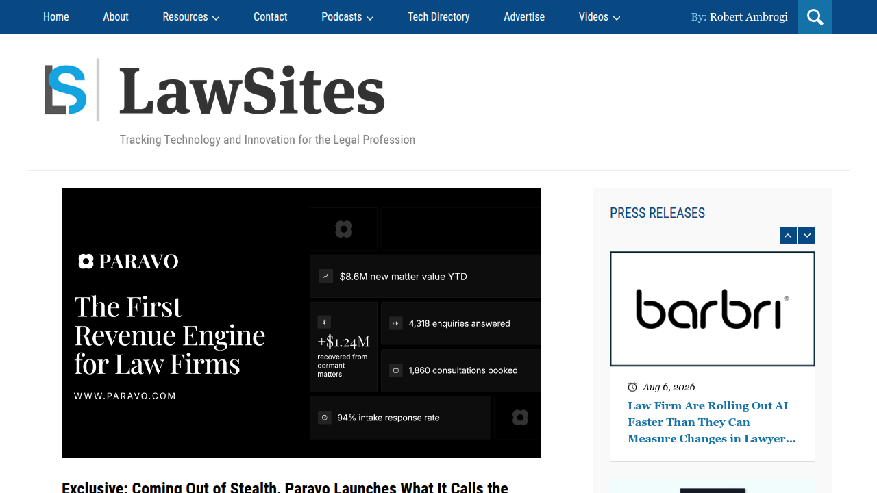 LawNext provides timely articles and analysis on legal technology and innovation, reflecting the rapid shifts in the legal landscape.