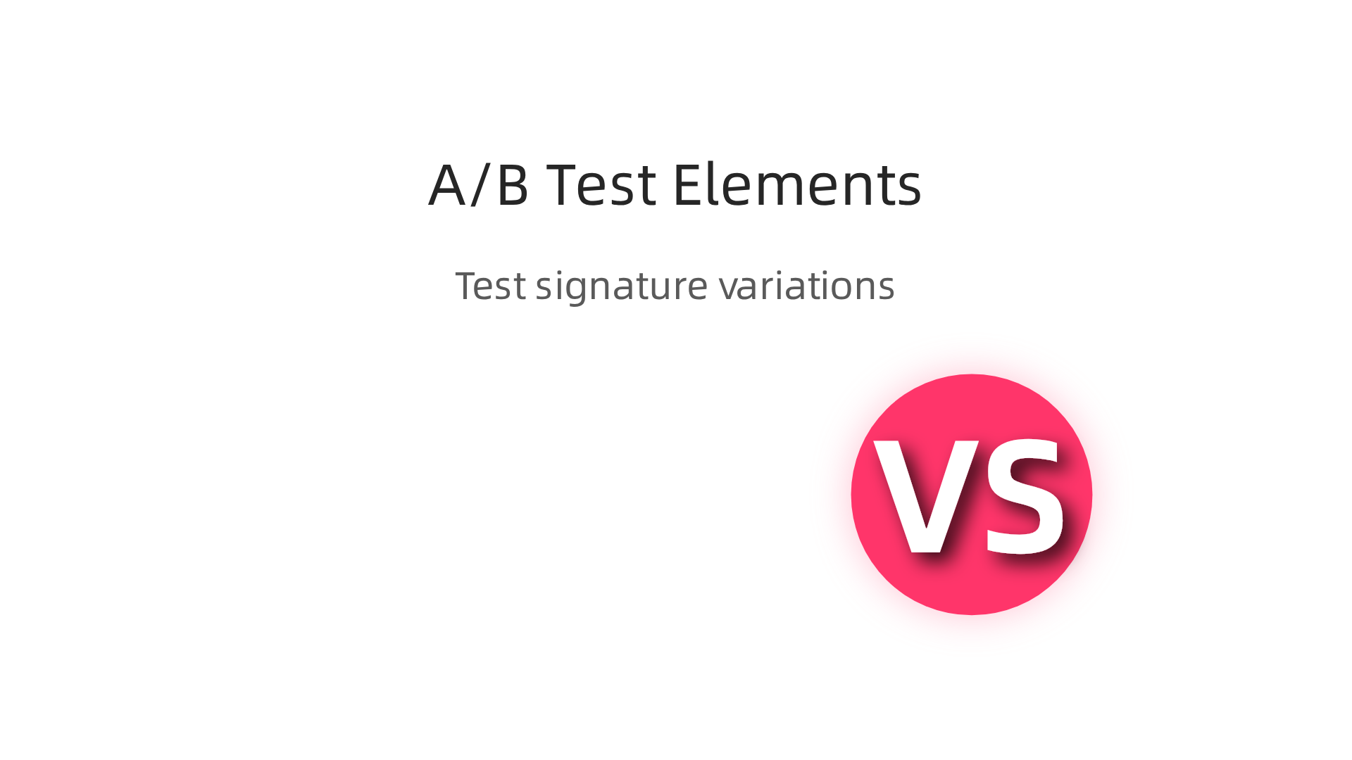 Elements to consider for A/B testing to optimize the performance and engagement of email signatures.